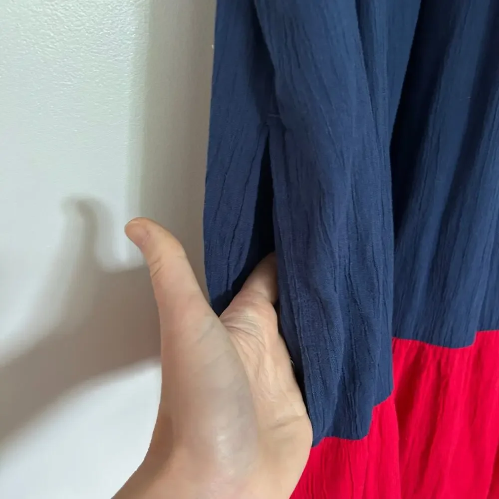 Old Navy Sleeveless Tasseled Color-Block All-Day Maxi Swing Dress Women’s 3X - Picture 7 of 11